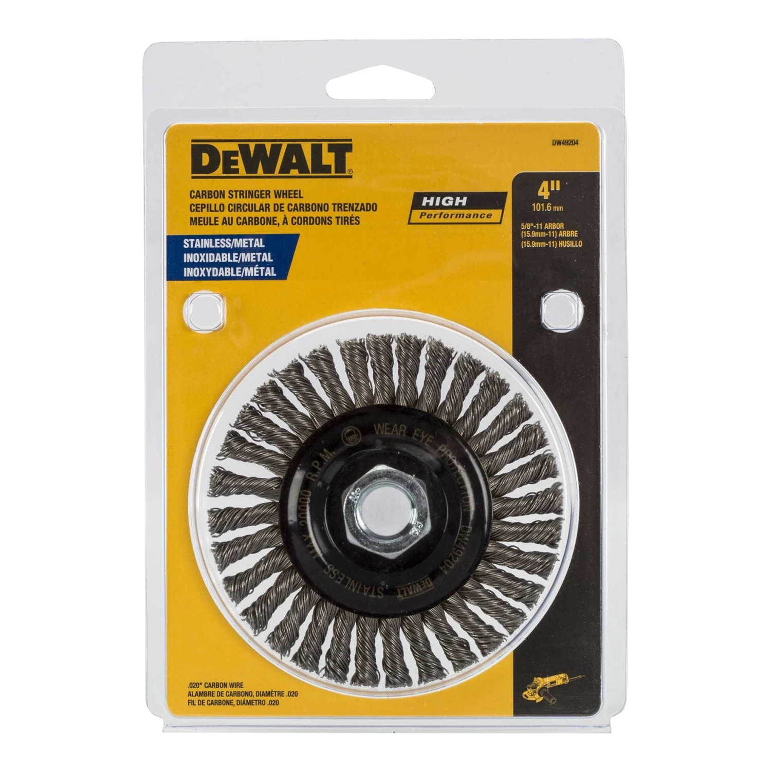 DEWALT 4.0-in Coarse Wire Wheel Angle Grinder 1 DEWALT 4.0-in Coarse Wire Wheel Angle Grinder