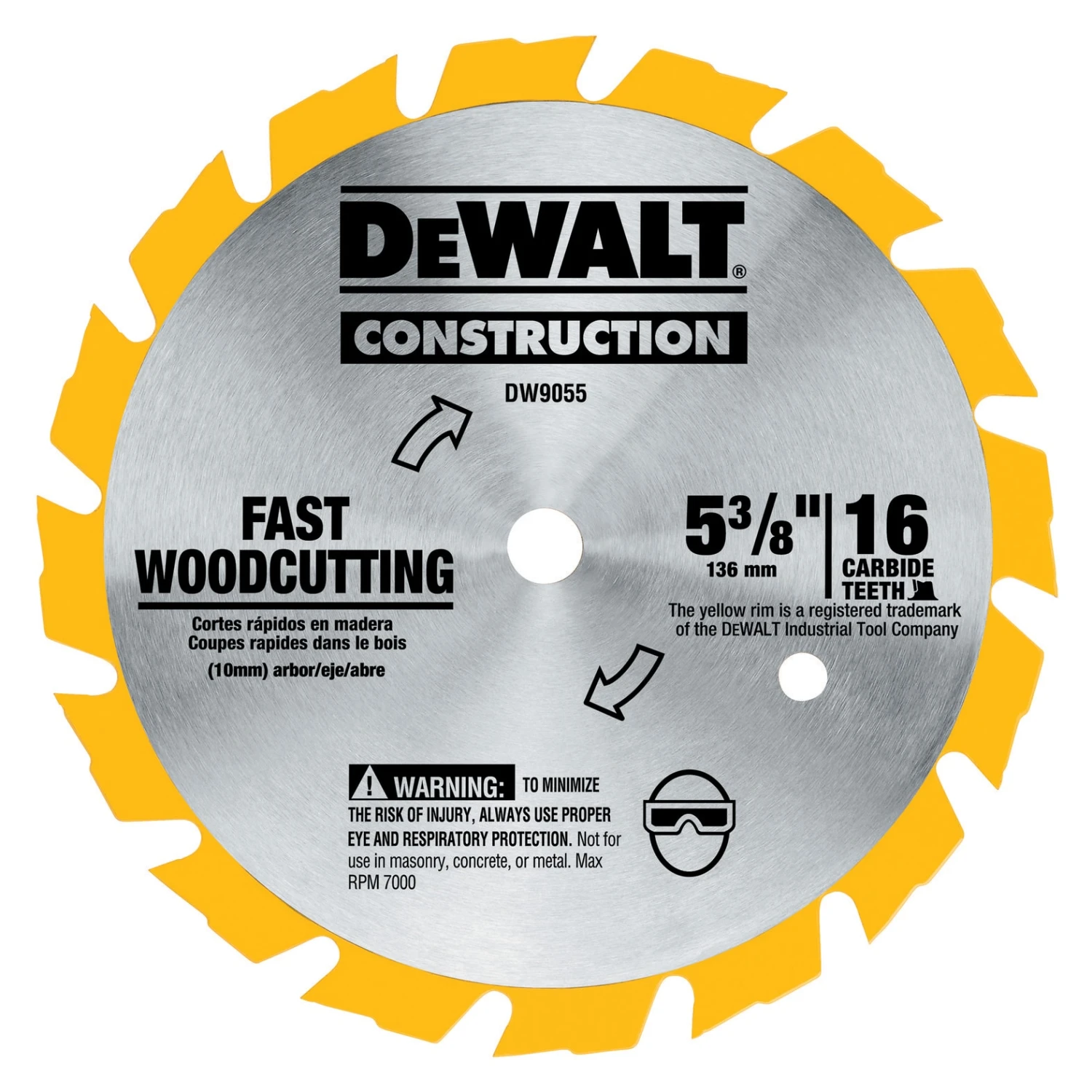 DEWALT 5-3/8-in 16 -Tooth Fine Finish Tungsten Carbide-tipped Steel Circular Saw Blade Individual 1 DEWALT 5-3/8-in 16 -Tooth Fine Finish Tungsten Carbide-tipped Steel Circular Saw Blade Individual