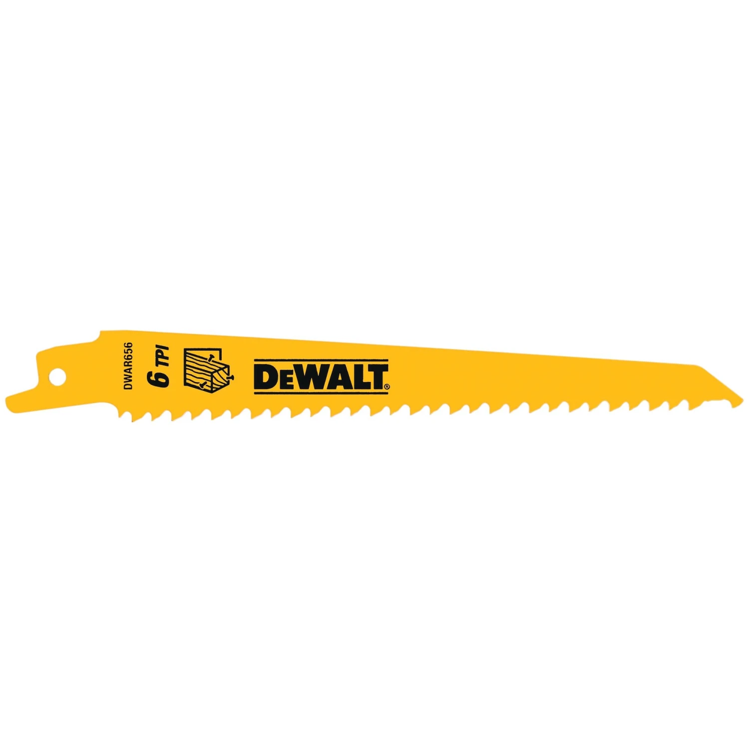 DEWALT Bi-metal 6-in 6 TPI Wood Cutting Reciprocating Saw Blade 5 -Pack 2 DEWALT Bi-metal 6-in 6 TPI Wood Cutting Reciprocating Saw Blade 5 -Pack - Image 2
