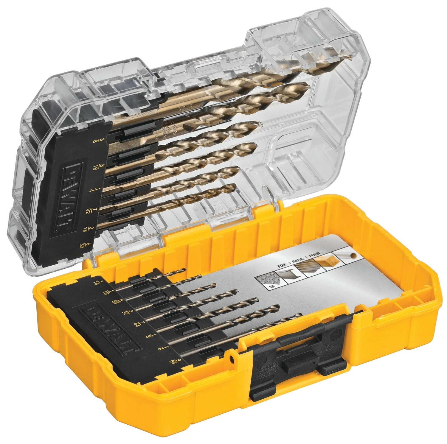 DEWALT 14 -Piece Assorted X Cobalt Alloy Steel Jobber Length Twist Drill Bit Set 3 DEWALT 14 -Piece Assorted X Cobalt Alloy Steel Jobber Length Twist Drill Bit Set - Image 3