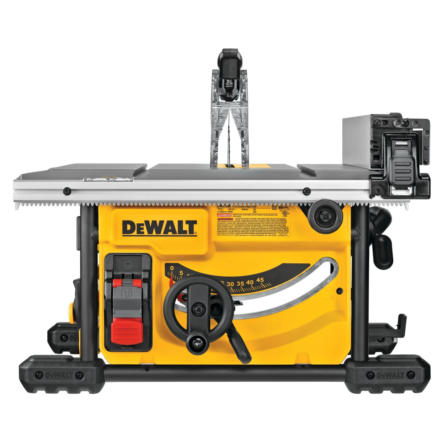 DEWALT 8.25-in 15 -Amp Portable Jobsite Table Saw With Folding Stand 16 DEWALT 8.25-in 15 -Amp Portable Jobsite Table Saw With Folding Stand - Image 16