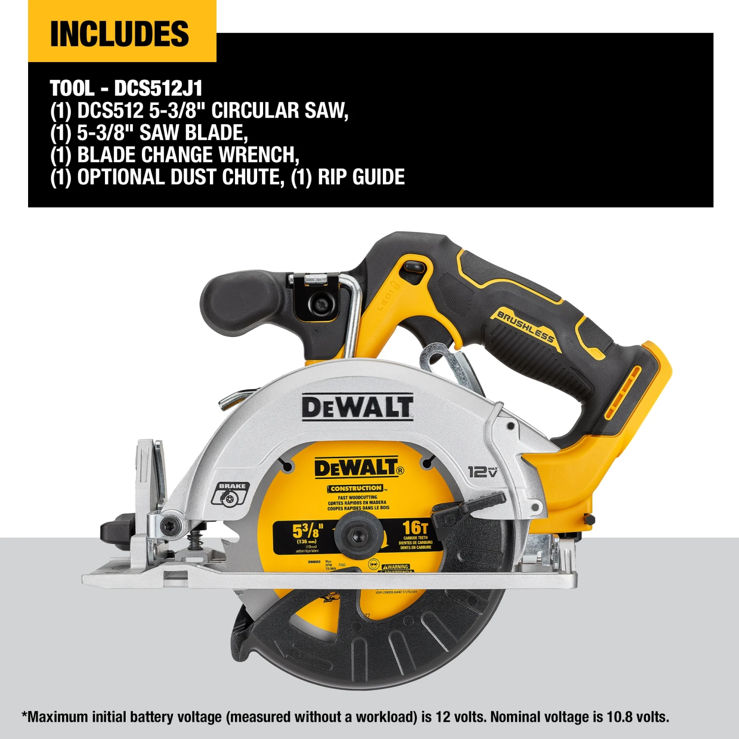 DEWALT XTREME 12-volt Max 5-3/8-in Brushless Cordless Circular Saw (Battery Not Included And Charger Not Included) 2 DEWALT XTREME 12-volt Max 5-3/8-in Brushless Cordless Circular Saw (Battery Not Included And Charger Not Included) - Image 2