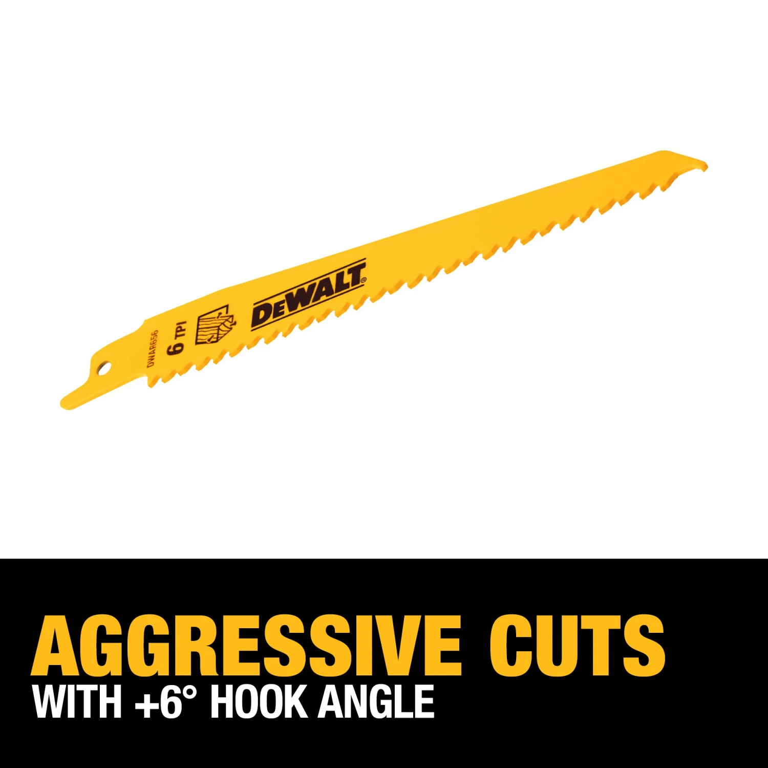 DEWALT Bi-metal 6-in 6 TPI Wood Cutting Reciprocating Saw Blade 5 -Pack 4 DEWALT Bi-metal 6-in 6 TPI Wood Cutting Reciprocating Saw Blade 5 -Pack - Image 4