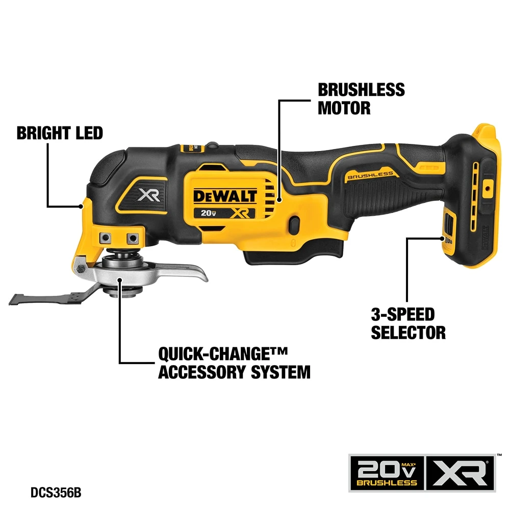 DEWALT 5-Tool 20-Volt Max Power Tool Combo Kit With Soft Case (2-Batteries And Charger Included) 13 DEWALT 5-Tool 20-Volt Max Power Tool Combo Kit With Soft Case (2-Batteries And Charger Included) - Image 13
