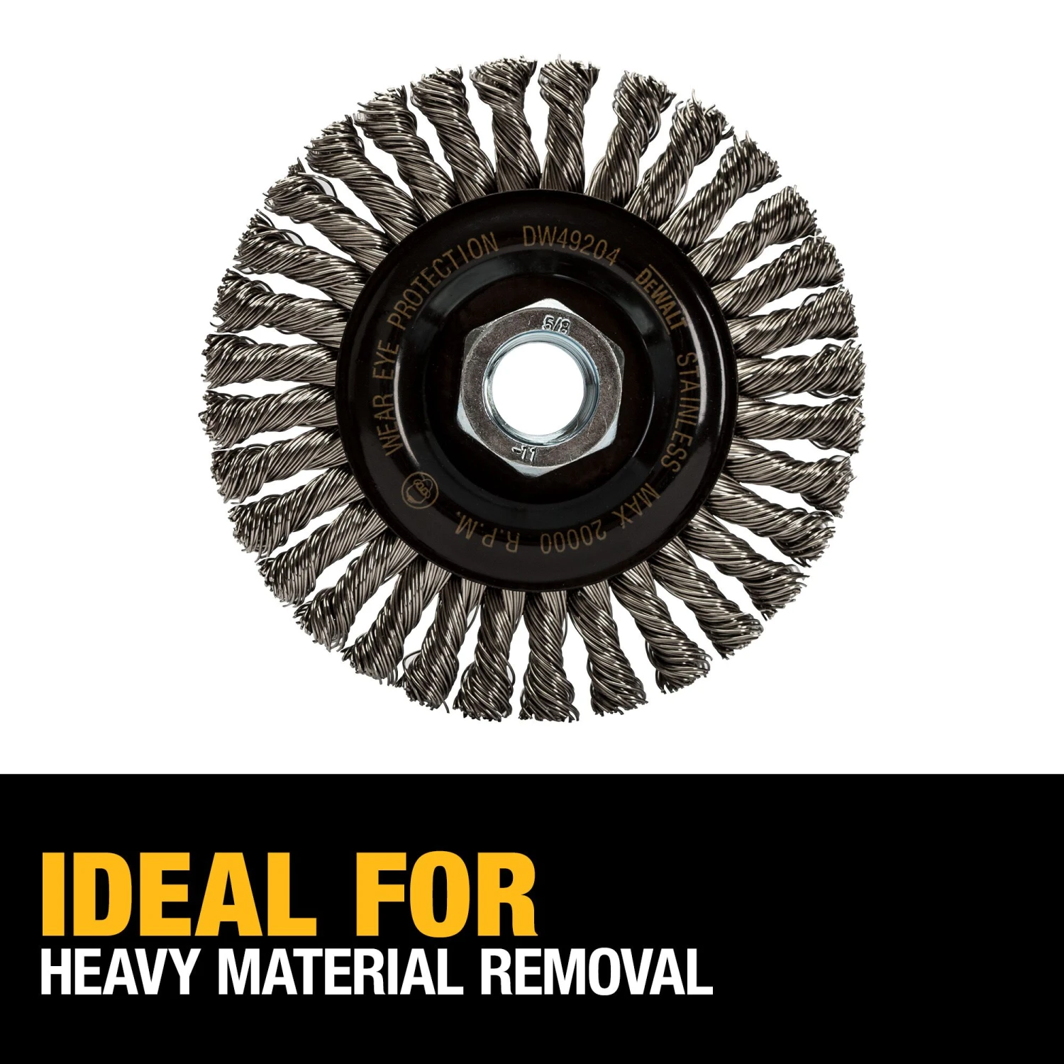 DEWALT 4.0-in Coarse Wire Wheel Angle Grinder 4 DEWALT 4.0-in Coarse Wire Wheel Angle Grinder - Image 4