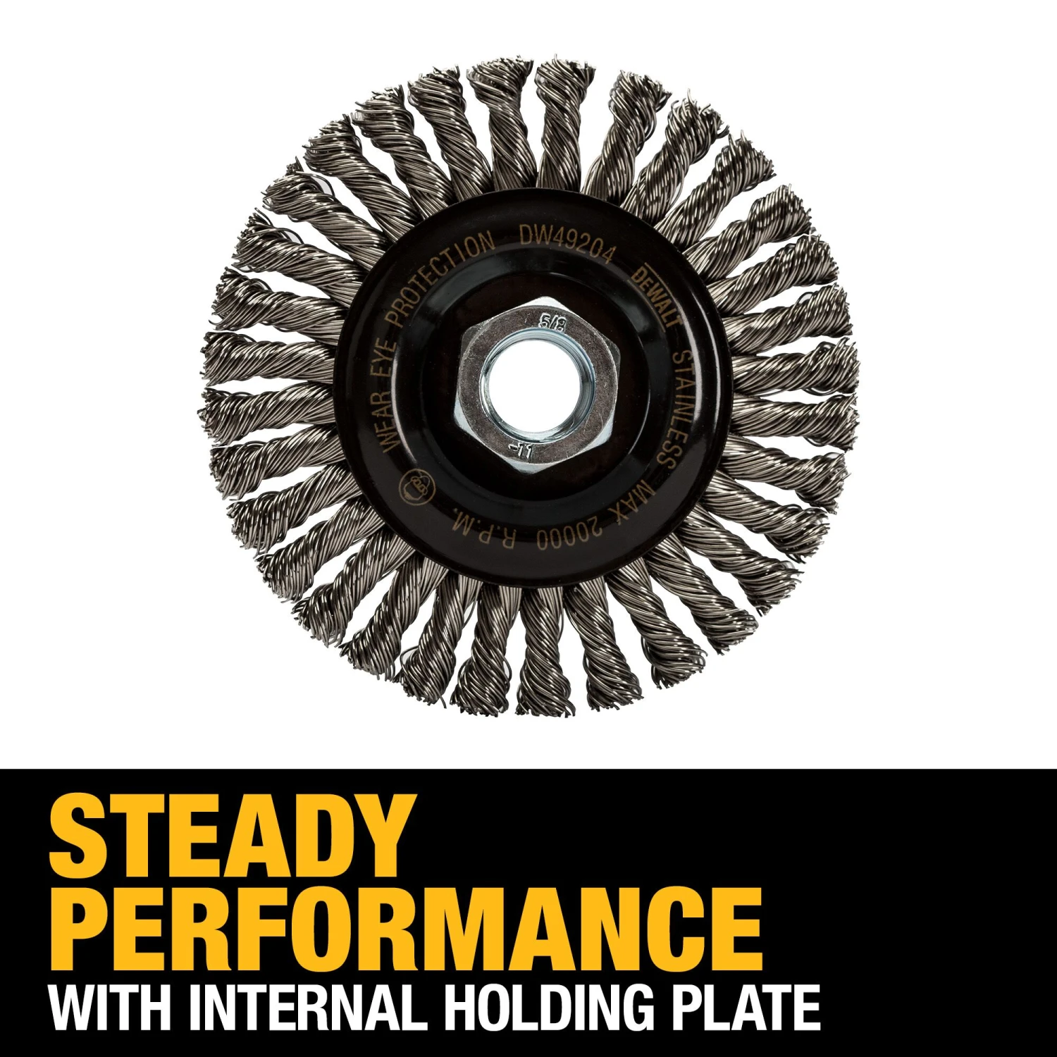 DEWALT 4.0-in Coarse Wire Wheel Angle Grinder 5 DEWALT 4.0-in Coarse Wire Wheel Angle Grinder - Image 5