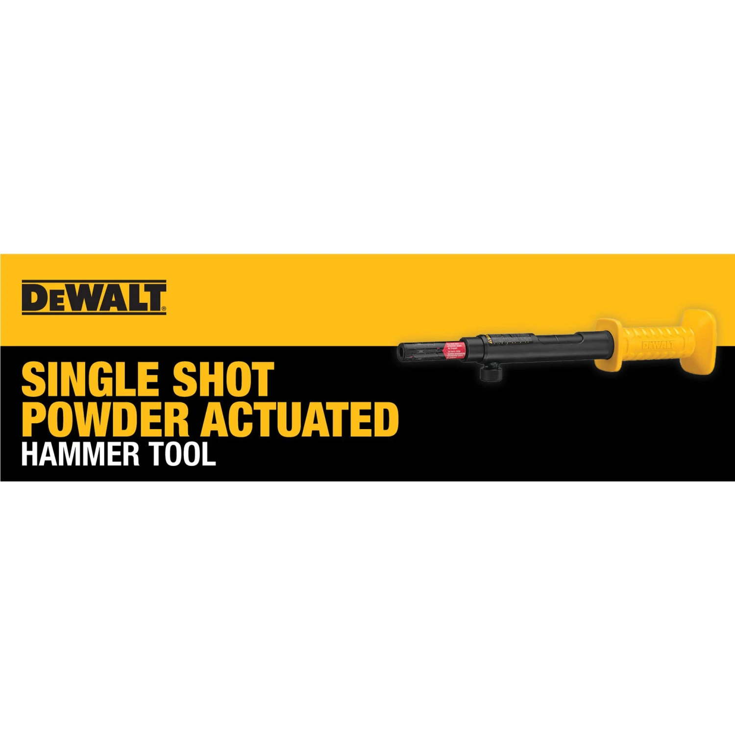 DEWALT Single Shot Powder Actuated Hammer Tool 6 DEWALT Single Shot Powder Actuated Hammer Tool - Image 6