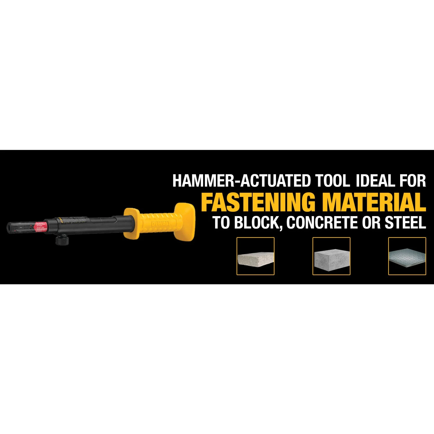 DEWALT Single Shot Powder Actuated Hammer Tool 7 DEWALT Single Shot Powder Actuated Hammer Tool - Image 7