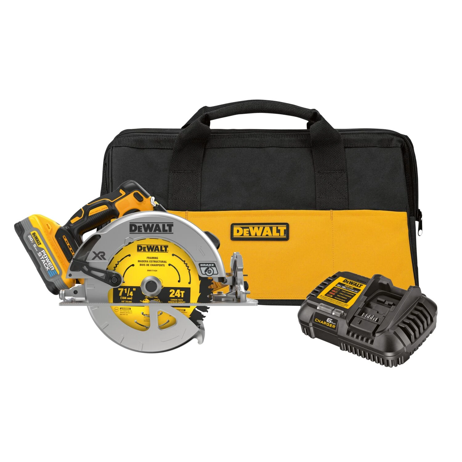 DEWALT XR 20-volt Max 7-1/4-in Brushless Cordless Circular Saw Kit (Battery Included And Charger Included) 1 DEWALT XR 20-volt Max 7-1/4-in Brushless Cordless Circular Saw Kit (Battery Included And Charger Included)