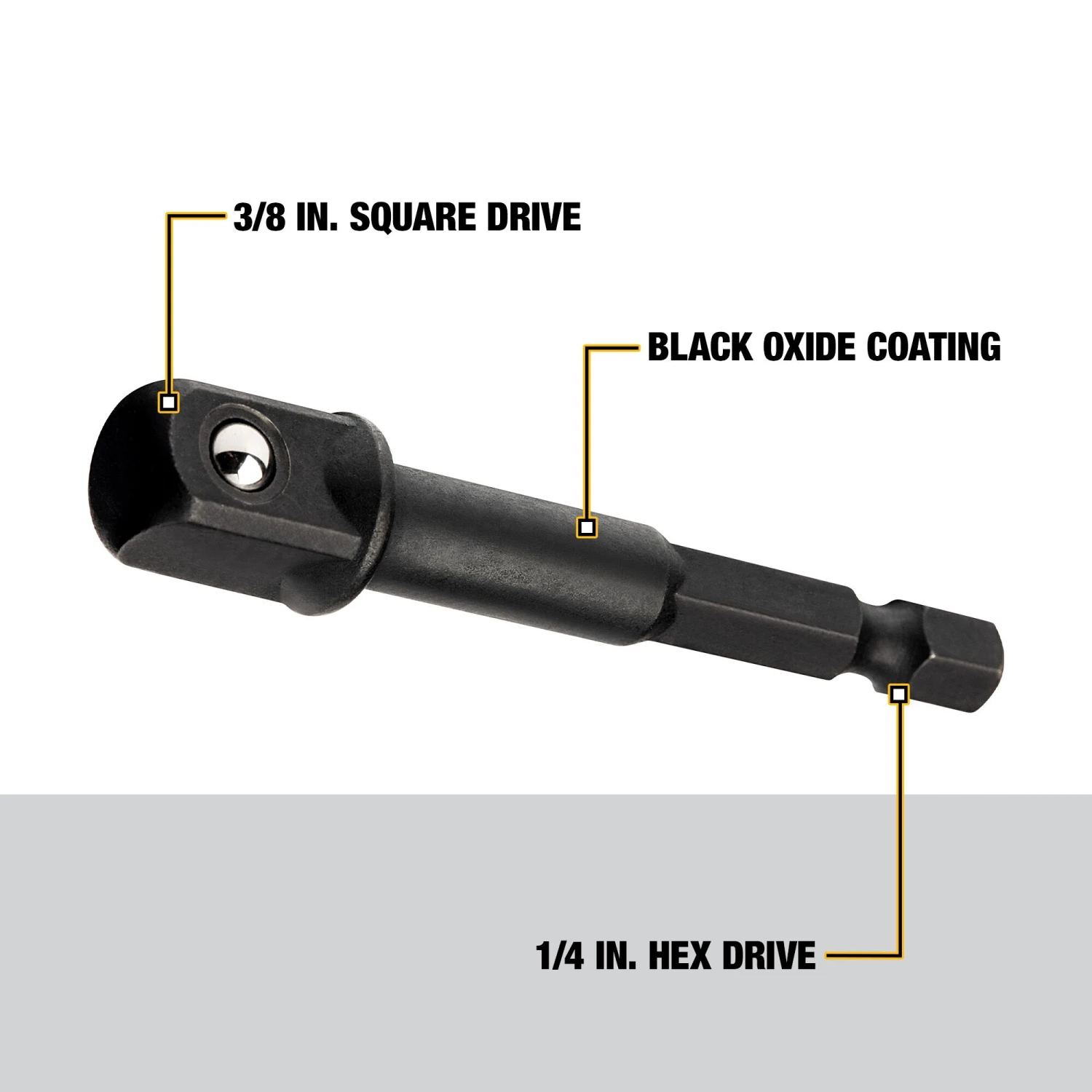 DEWALT Impact Ready 3/8-in To 1/4-in Standard Socket Adapter 2 DEWALT Impact Ready 3/8-in To 1/4-in Standard Socket Adapter - Image 2