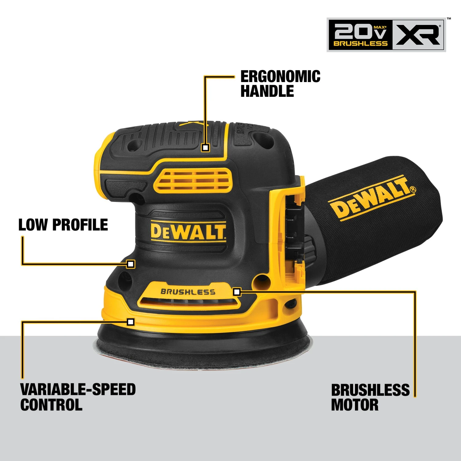 DEWALT 20V MAX XR 3-Tool Brushless Woodworking Power Tool Combo Kit With Soft Case (2-Batteries And Charger Included) 3 DEWALT 20V MAX XR 3-Tool Brushless Woodworking Power Tool Combo Kit With Soft Case (2-Batteries And Charger Included) - Image 3