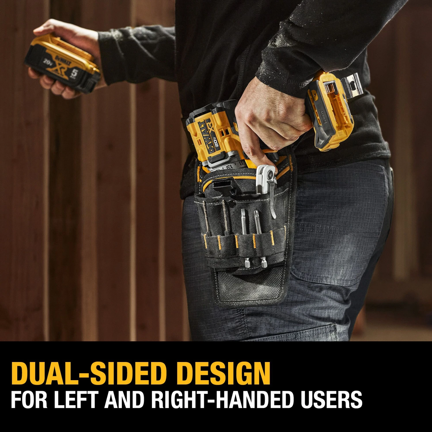 DEWALT 13 Pocket Polyester Belt Clip Drill Holder 2 DEWALT 13 Pocket Polyester Belt Clip Drill Holder -DeWALT 63482547