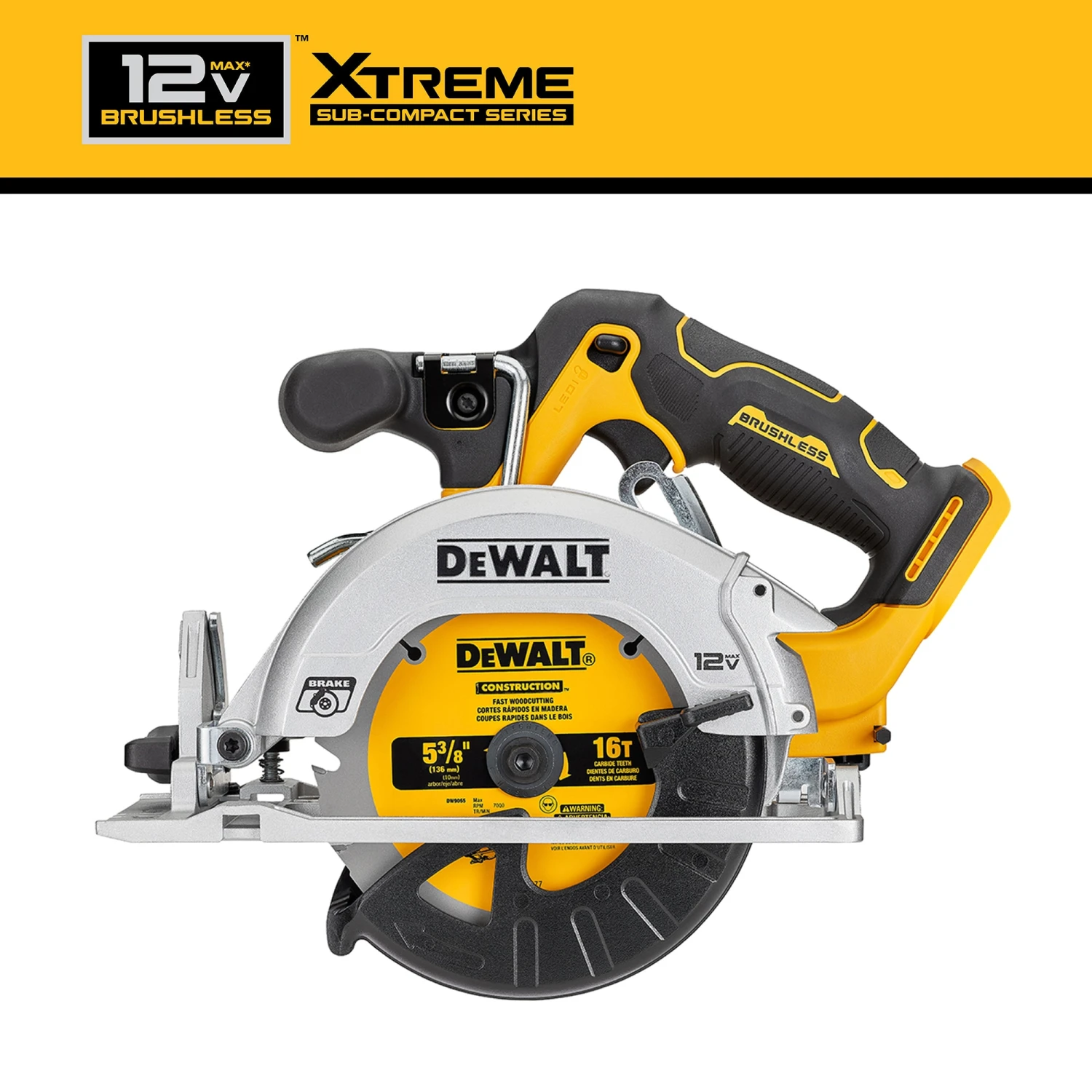 DEWALT XTREME 12-volt Max 5-3/8-in Brushless Cordless Circular Saw (Battery Not Included And Charger Not Included) 3 DEWALT XTREME 12-volt Max 5-3/8-in Brushless Cordless Circular Saw (Battery Not Included And Charger Not Included) - Image 3