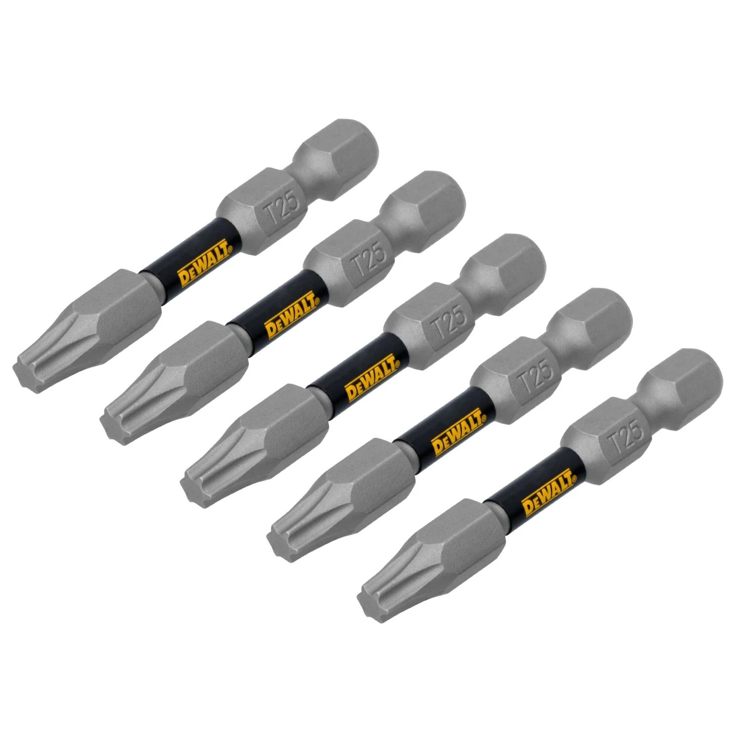 DEWALT TOUGH GRIP 2-in T25 Torx Screwdriver Bit Set 5 -Piece 2 DEWALT TOUGH GRIP 2-in T25 Torx Screwdriver Bit Set 5 -Piece - Image 2