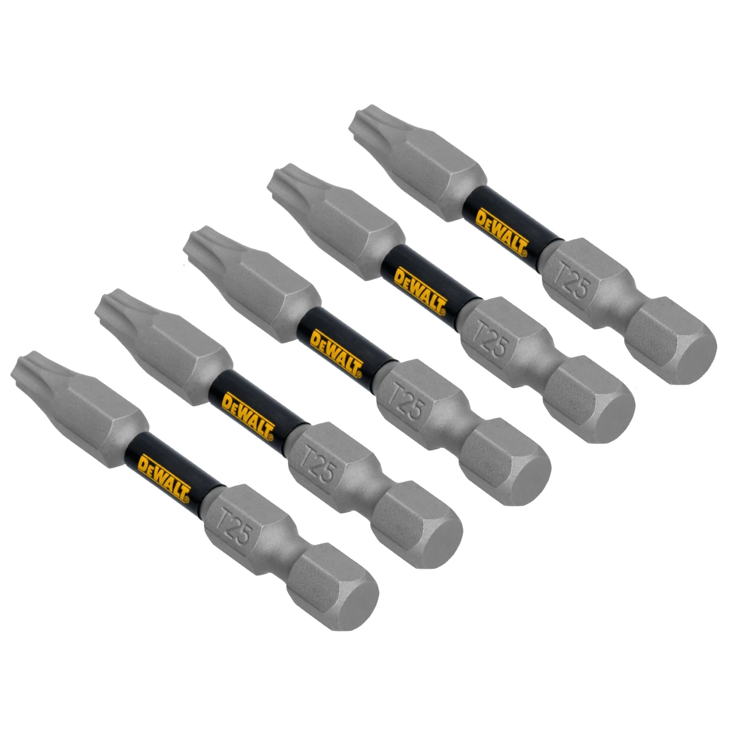 DEWALT TOUGH GRIP 2-in T25 Torx Screwdriver Bit Set 5 -Piece 3 DEWALT TOUGH GRIP 2-in T25 Torx Screwdriver Bit Set 5 -Piece - Image 3