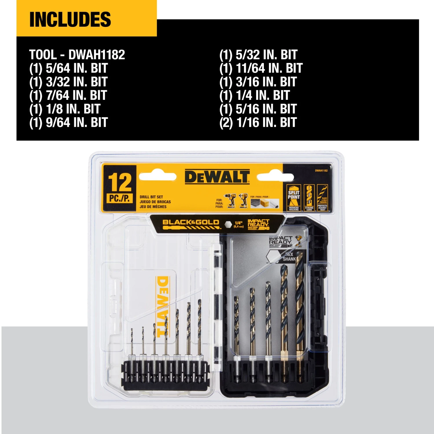 DEWALT 1/4-in X Impact Driver Bit Set 12 -Piece 3 DEWALT 1/4-in X Impact Driver Bit Set 12 -Piece -DeWALT 66894357