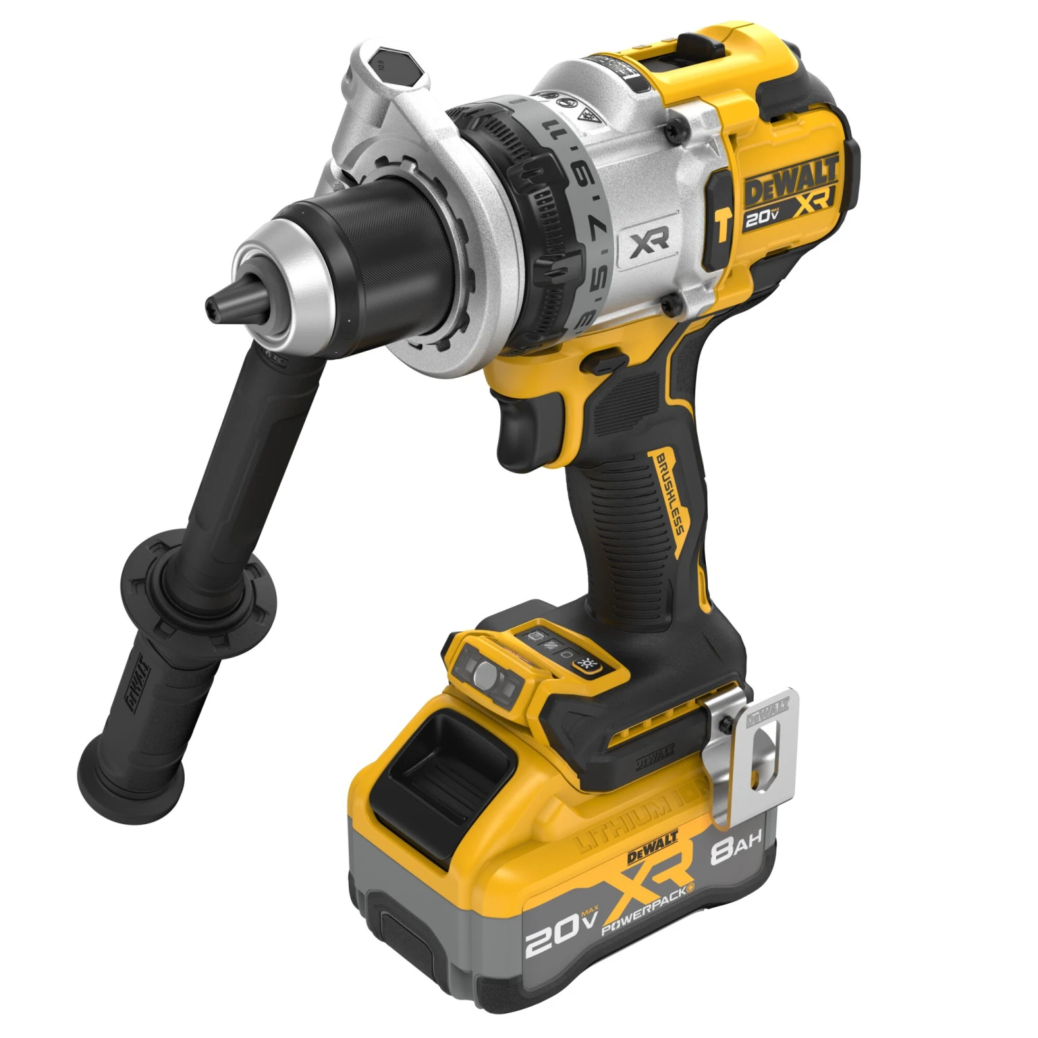 DEWALT XR 1/2-in 20-volt Max Variable Speed Brushless Cordless Hammer Drill ( 1 -Batteries And Charger Included ) 13 DEWALT XR 1/2-in 20-volt Max Variable Speed Brushless Cordless Hammer Drill ( 1 -Batteries And Charger Included ) - Image 13