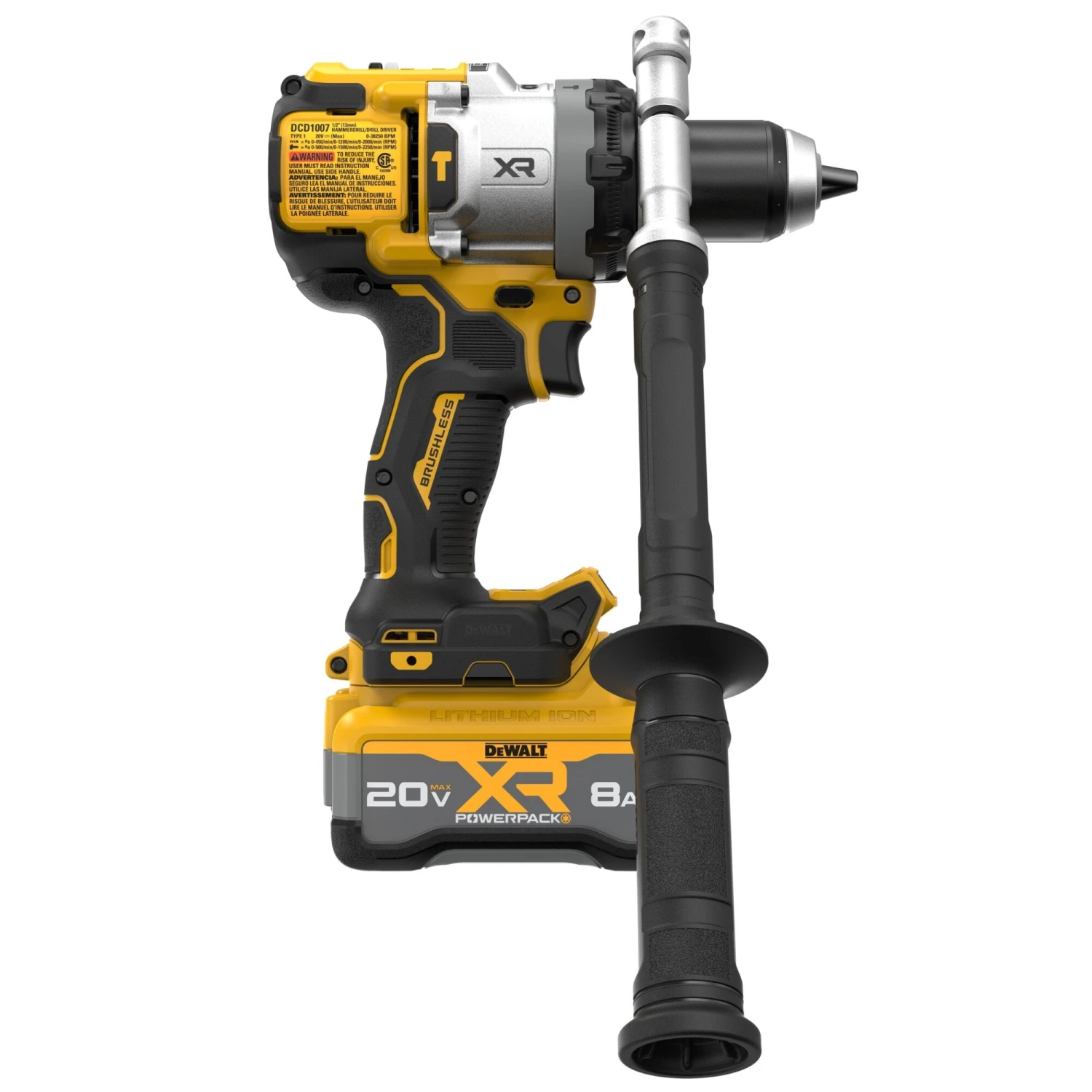 DEWALT XR 1/2-in 20-volt Max Variable Speed Brushless Cordless Hammer Drill ( 1 -Batteries And Charger Included ) 14 DEWALT XR 1/2-in 20-volt Max Variable Speed Brushless Cordless Hammer Drill ( 1 -Batteries And Charger Included ) - Image 14