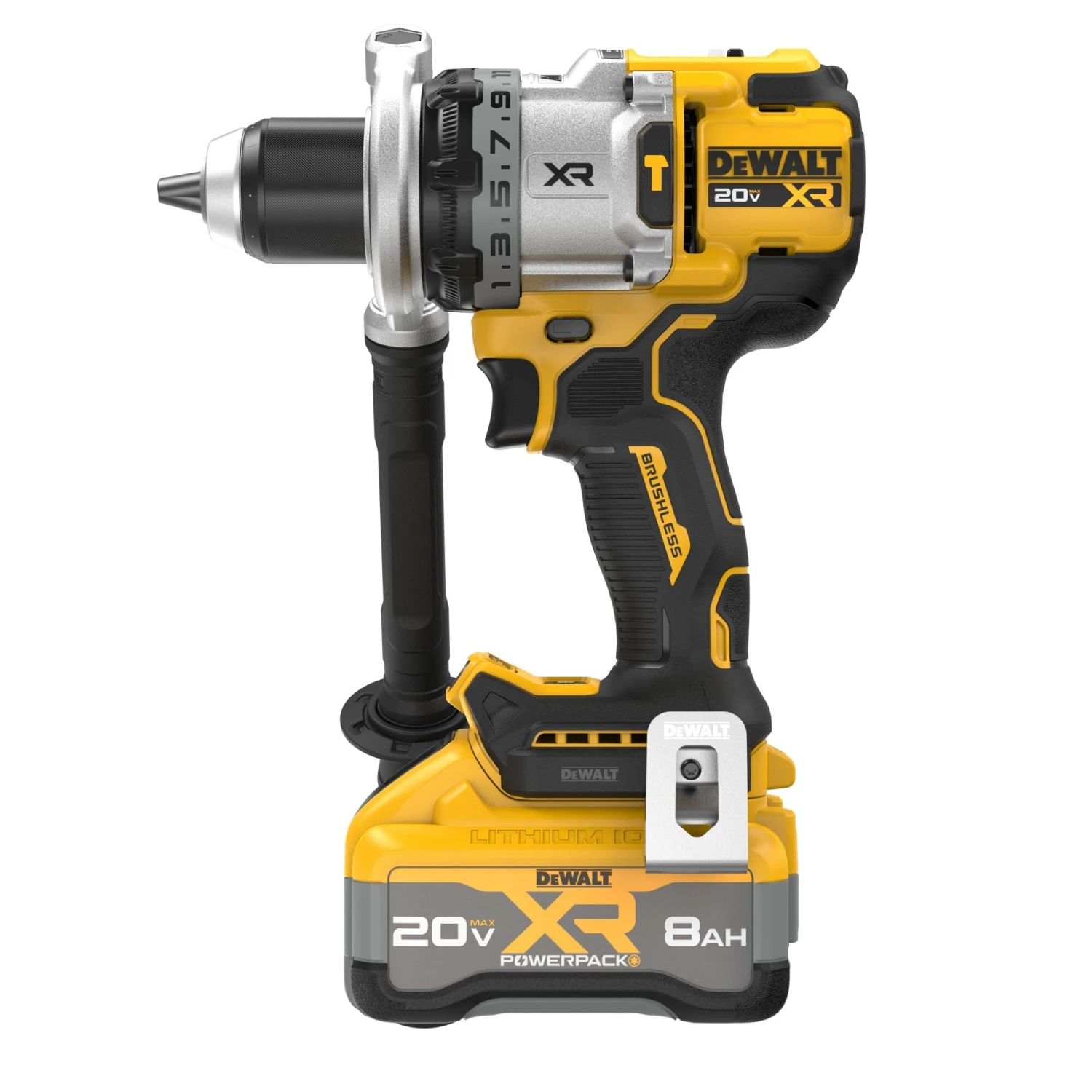 DEWALT XR 1/2-in 20-volt Max Variable Speed Brushless Cordless Hammer Drill ( 1 -Batteries And Charger Included ) 12 DEWALT XR 1/2-in 20-volt Max Variable Speed Brushless Cordless Hammer Drill ( 1 -Batteries And Charger Included ) - Image 12