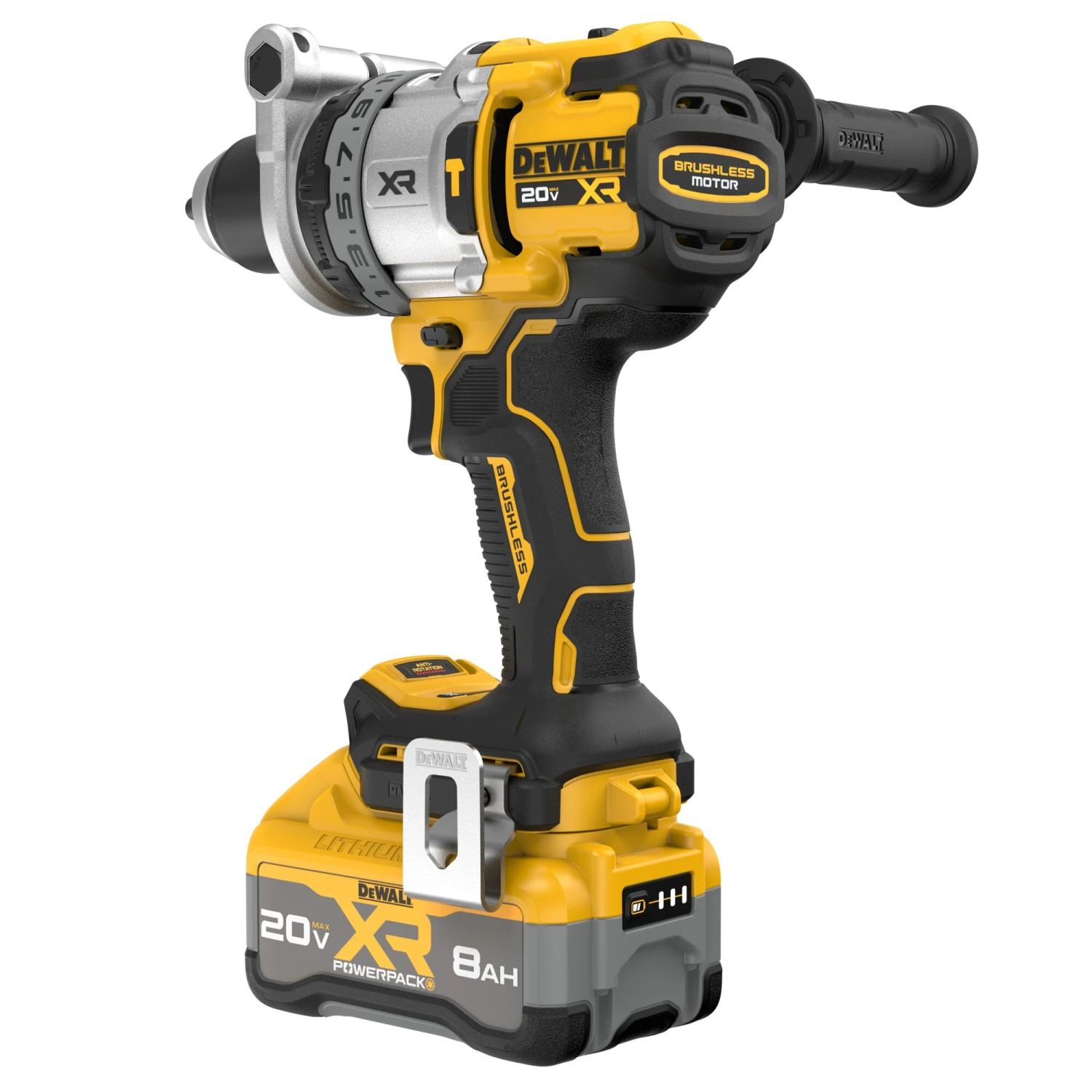 DEWALT XR 1/2-in 20-volt Max Variable Speed Brushless Cordless Hammer Drill ( 1 -Batteries And Charger Included ) 16 DEWALT XR 1/2-in 20-volt Max Variable Speed Brushless Cordless Hammer Drill ( 1 -Batteries And Charger Included ) - Image 16