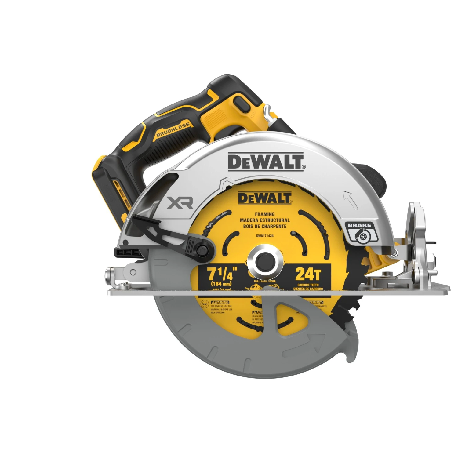 DEWALT XR 20-volt Max 7-1/4-in Brushless Cordless Circular Saw (Battery Not Included And Charger Not Included) 11 DEWALT XR 20-volt Max 7-1/4-in Brushless Cordless Circular Saw (Battery Not Included And Charger Not Included) - Image 11