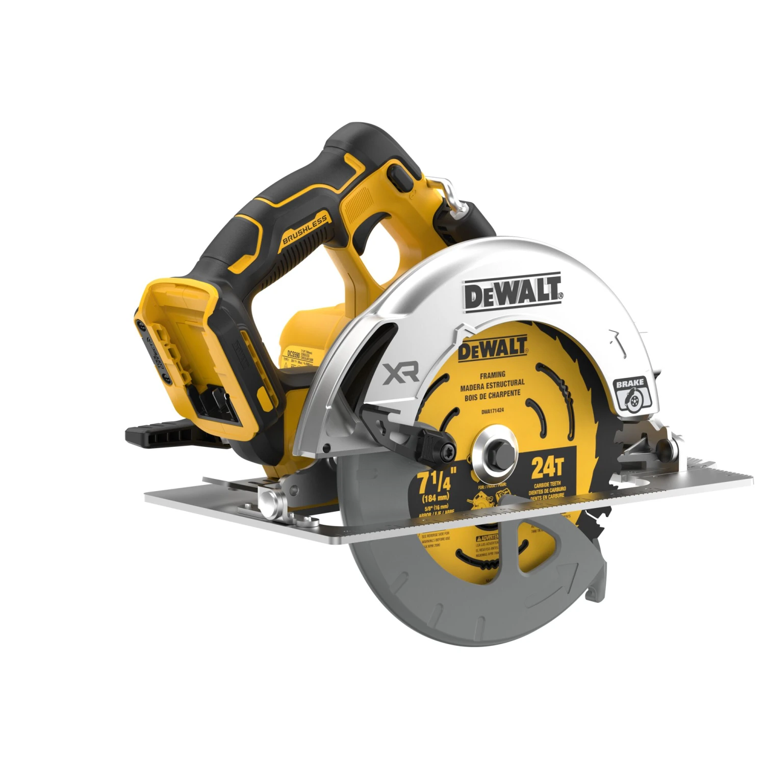 DEWALT XR 20-volt Max 7-1/4-in Brushless Cordless Circular Saw (Battery Not Included And Charger Not Included) 14 DEWALT XR 20-volt Max 7-1/4-in Brushless Cordless Circular Saw (Battery Not Included And Charger Not Included) - Image 14