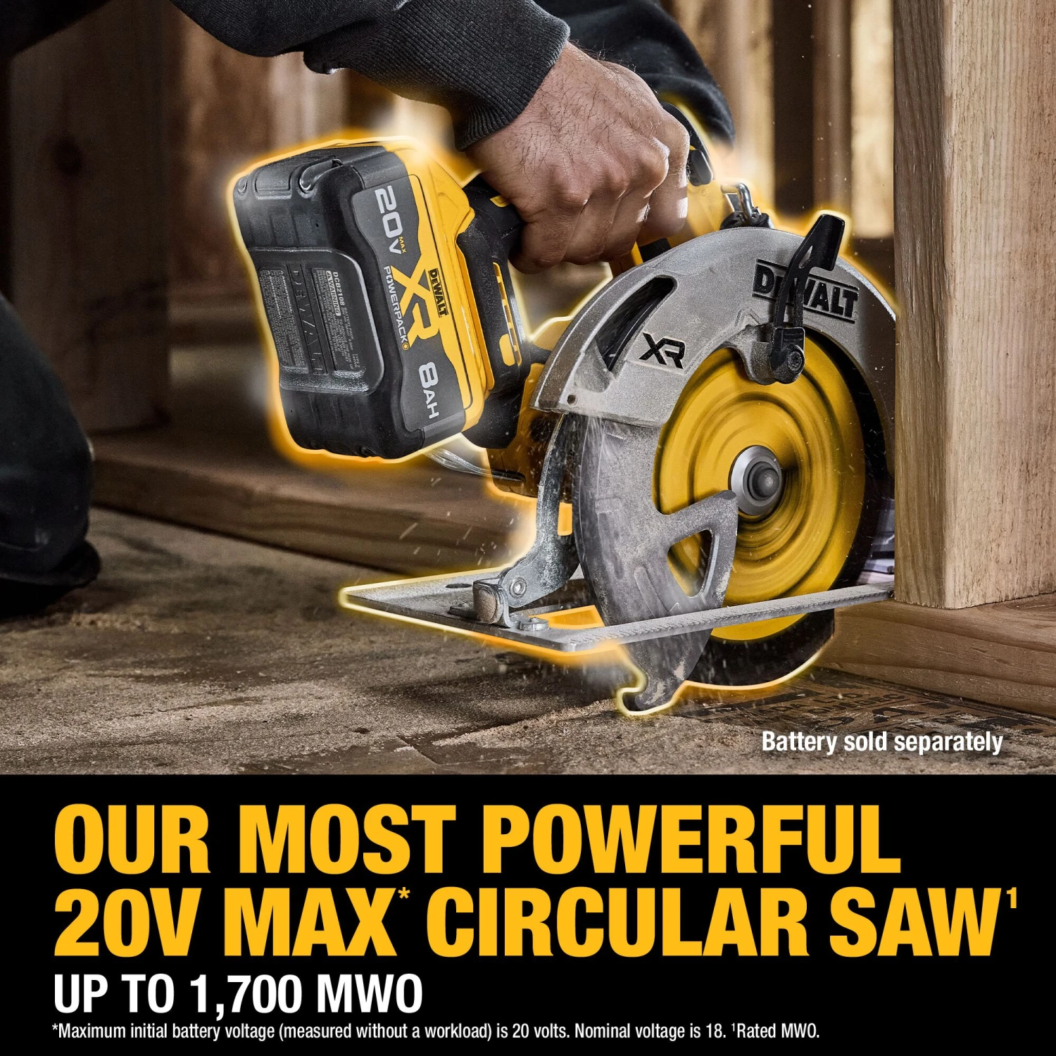 DEWALT XR 20-volt Max 7-1/4-in Brushless Cordless Circular Saw (Battery Not Included And Charger Not Included) 5 DEWALT XR 20-volt Max 7-1/4-in Brushless Cordless Circular Saw (Battery Not Included And Charger Not Included) - Image 5
