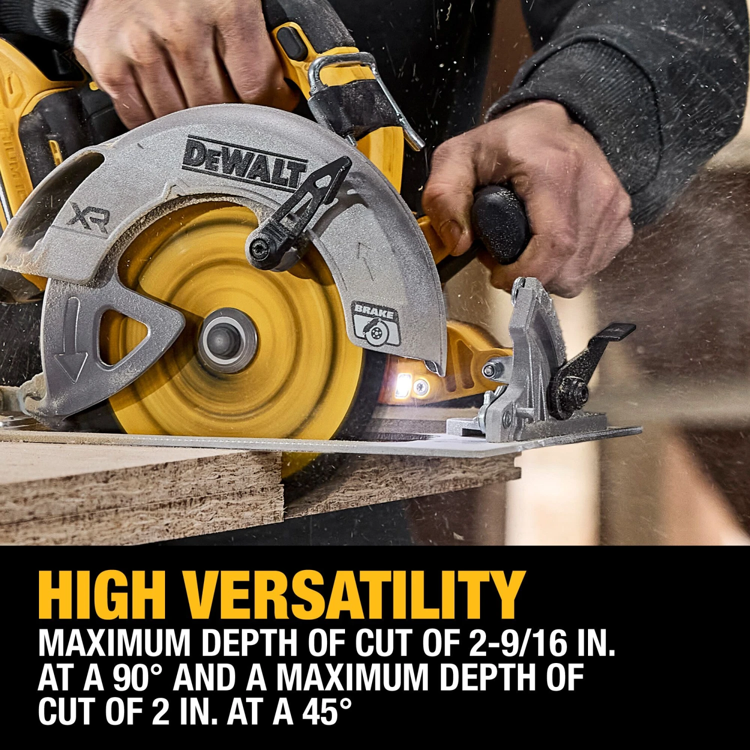 DEWALT XR 20-volt Max 7-1/4-in Brushless Cordless Circular Saw (Battery Not Included And Charger Not Included) 7 DEWALT XR 20-volt Max 7-1/4-in Brushless Cordless Circular Saw (Battery Not Included And Charger Not Included) - Image 7