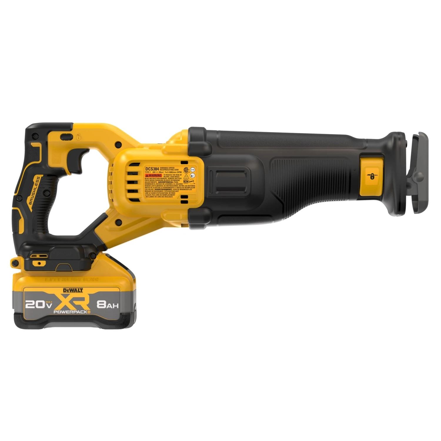 DEWALT XR 20-volt Max Variable Speed Brushless Cordless Reciprocating Saw ( Battery Included And Charger Included ) 16 DEWALT XR 20-volt Max Variable Speed Brushless Cordless Reciprocating Saw ( Battery Included And Charger Included ) - Image 16