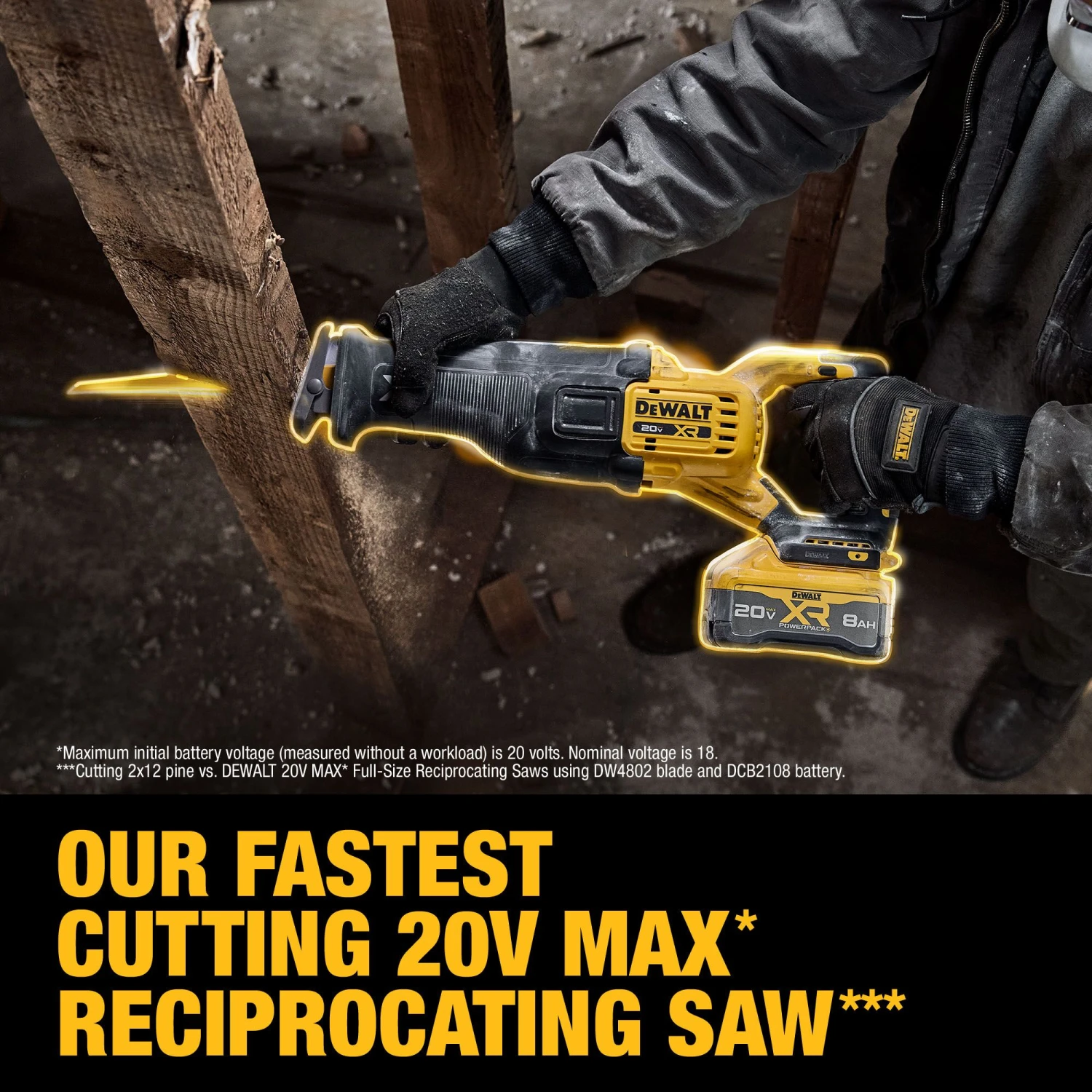 DEWALT XR 20-volt Max Variable Speed Brushless Cordless Reciprocating Saw ( Battery Included And Charger Included ) 5 DEWALT XR 20-volt Max Variable Speed Brushless Cordless Reciprocating Saw ( Battery Included And Charger Included ) - Image 5