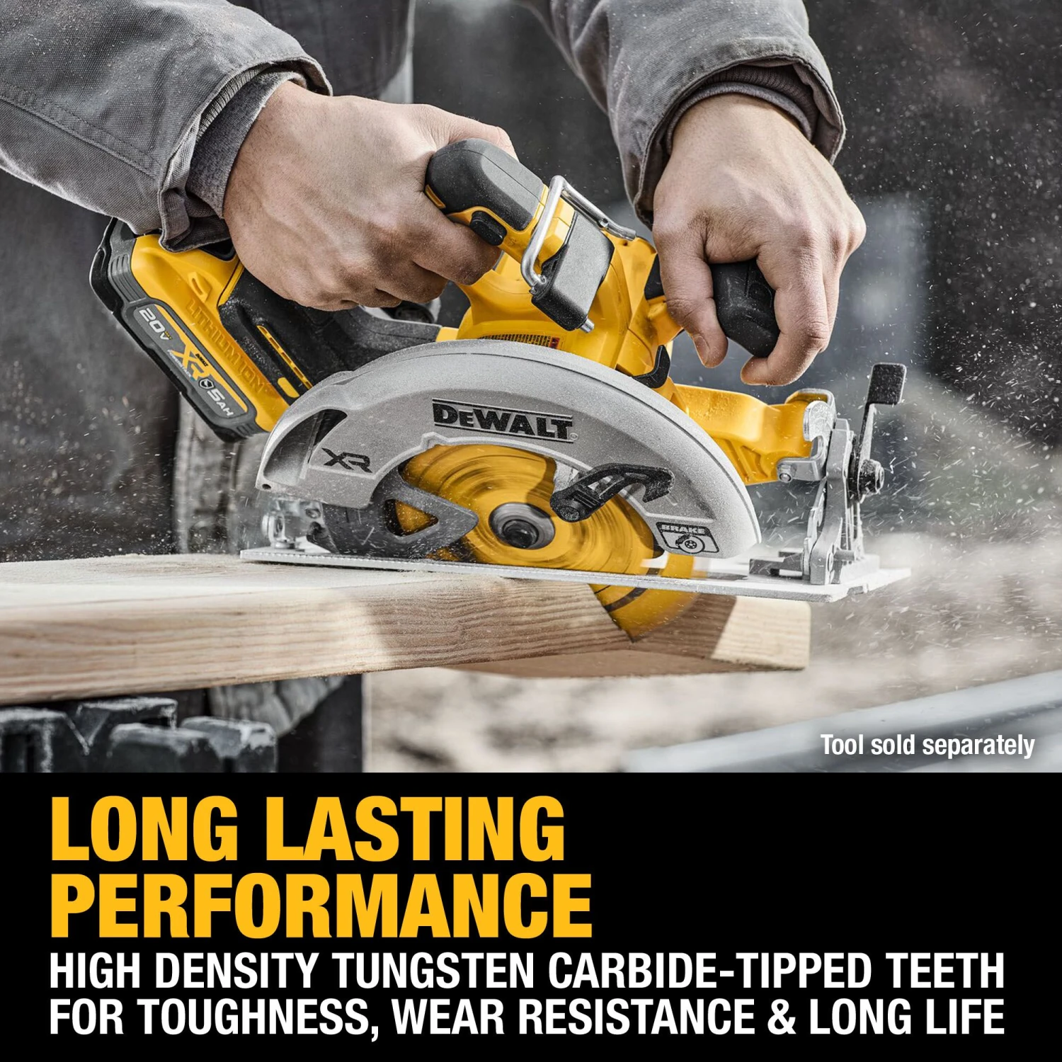 DEWALT 7-1/4-in 24 -Tooth Rough Finish Tungsten Carbide-tipped Steel Circular Saw Blade Set 3 -Pack 7 DEWALT 7-1/4-in 24 -Tooth Rough Finish Tungsten Carbide-tipped Steel Circular Saw Blade Set 3 -Pack - Image 7