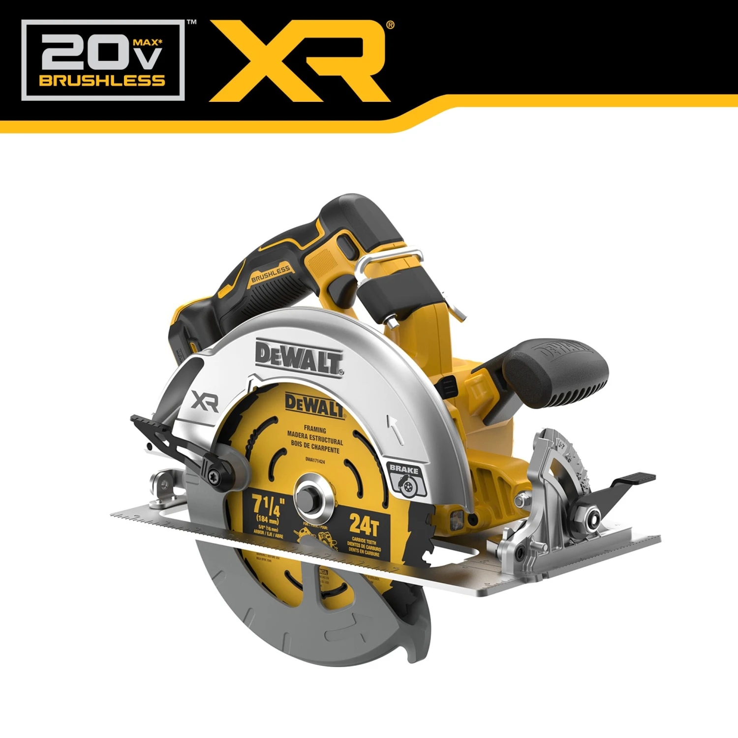 DEWALT XR 20-volt Max 7-1/4-in Brushless Cordless Circular Saw (Battery Not Included And Charger Not Included) 3 DEWALT XR 20-volt Max 7-1/4-in Brushless Cordless Circular Saw (Battery Not Included And Charger Not Included) - Image 3