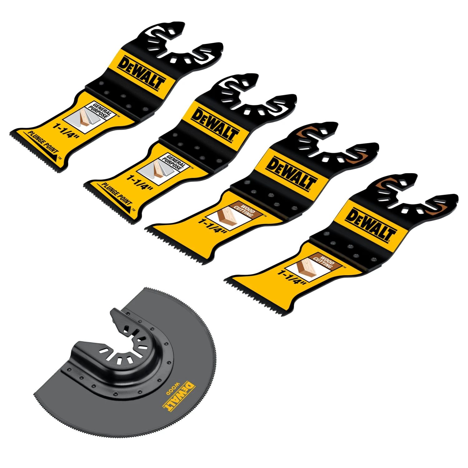 DEWALT 5 -Pack Multiple Materials Oscillating Tool Blade 2 DEWALT 5 -Pack Multiple Materials Oscillating Tool Blade - Image 2