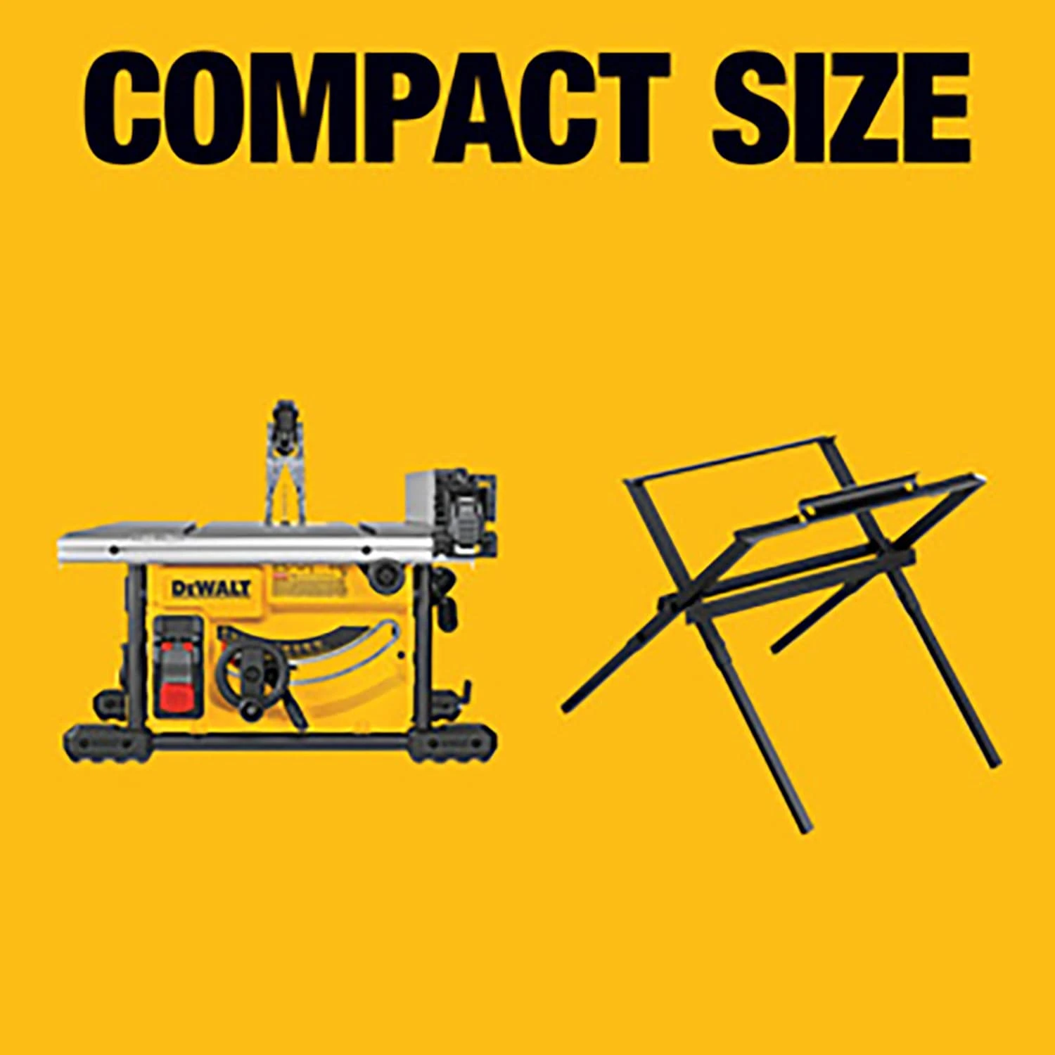 DEWALT 8.25-in 15 -Amp Portable Jobsite Table Saw With Folding Stand 6 DEWALT 8.25-in 15 -Amp Portable Jobsite Table Saw With Folding Stand - Image 6