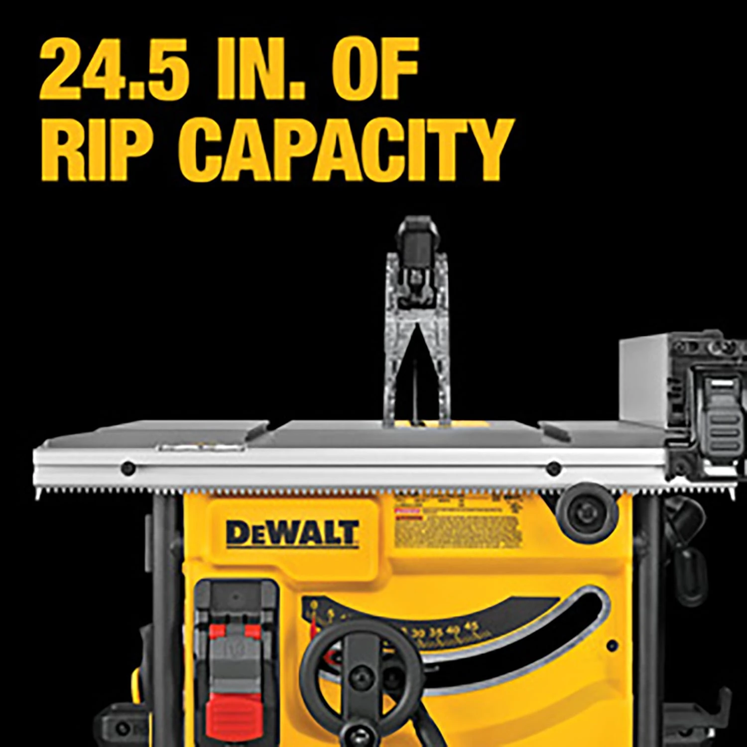 DEWALT 8.25-in 15 -Amp Portable Jobsite Table Saw With Folding Stand 8 DEWALT 8.25-in 15 -Amp Portable Jobsite Table Saw With Folding Stand - Image 8