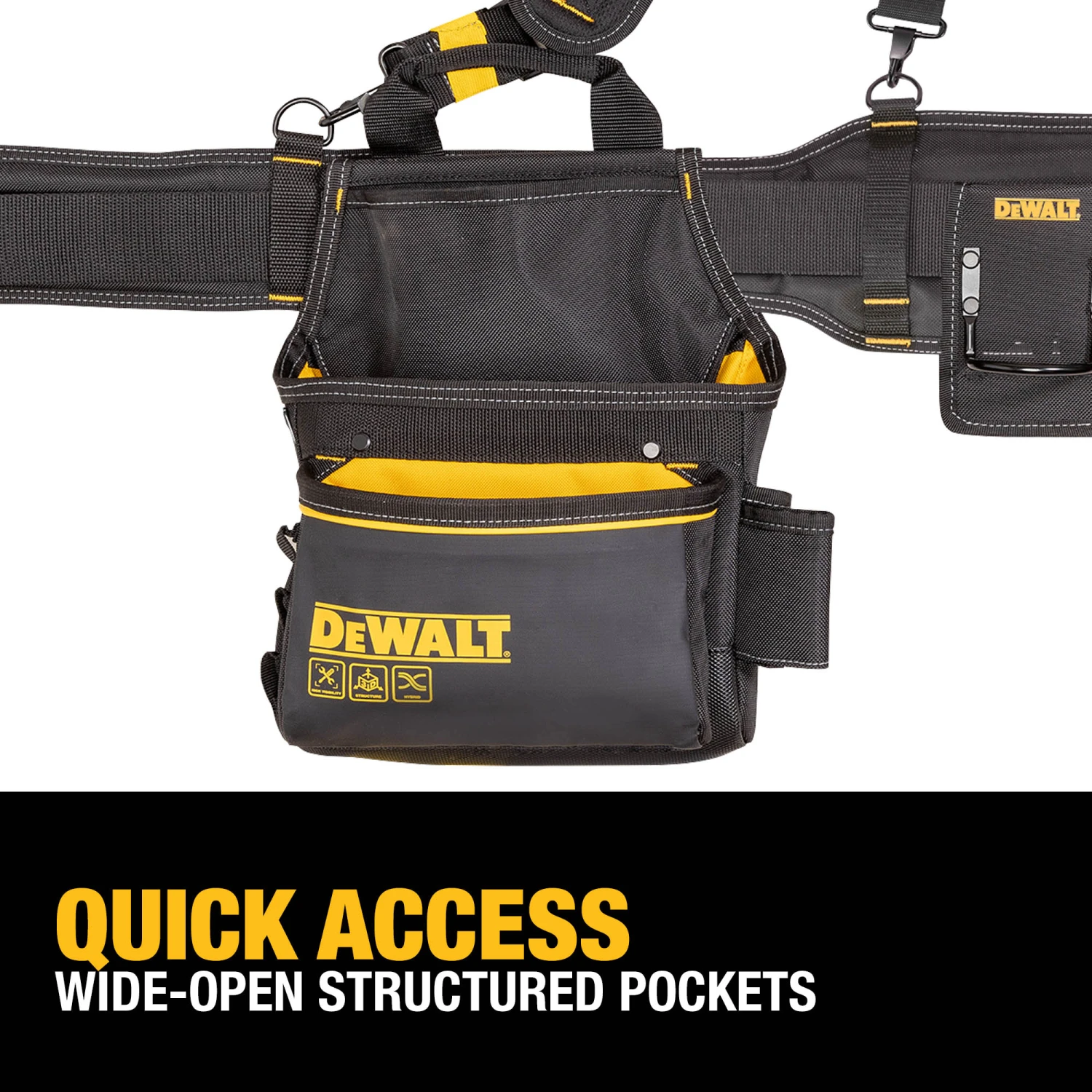 DEWALT Carpenter Polyester Suspension Tool Belt 4 DEWALT Carpenter Polyester Suspension Tool Belt -DeWALT 68666543