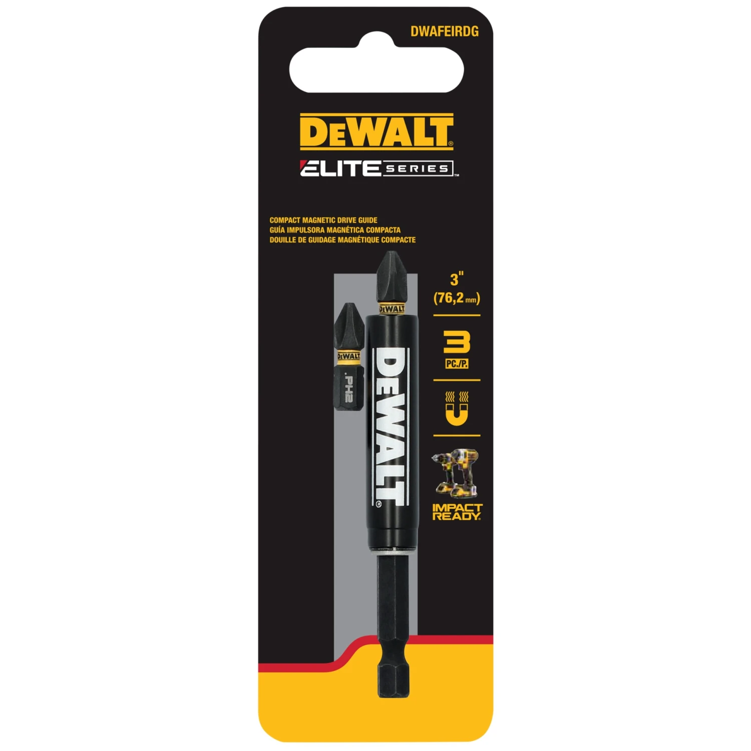 DEWALT ELITE SERIES 3 -Pack Magnetic Impact Drive Sleeve Set 1 DEWALT ELITE SERIES 3 -Pack Magnetic Impact Drive Sleeve Set