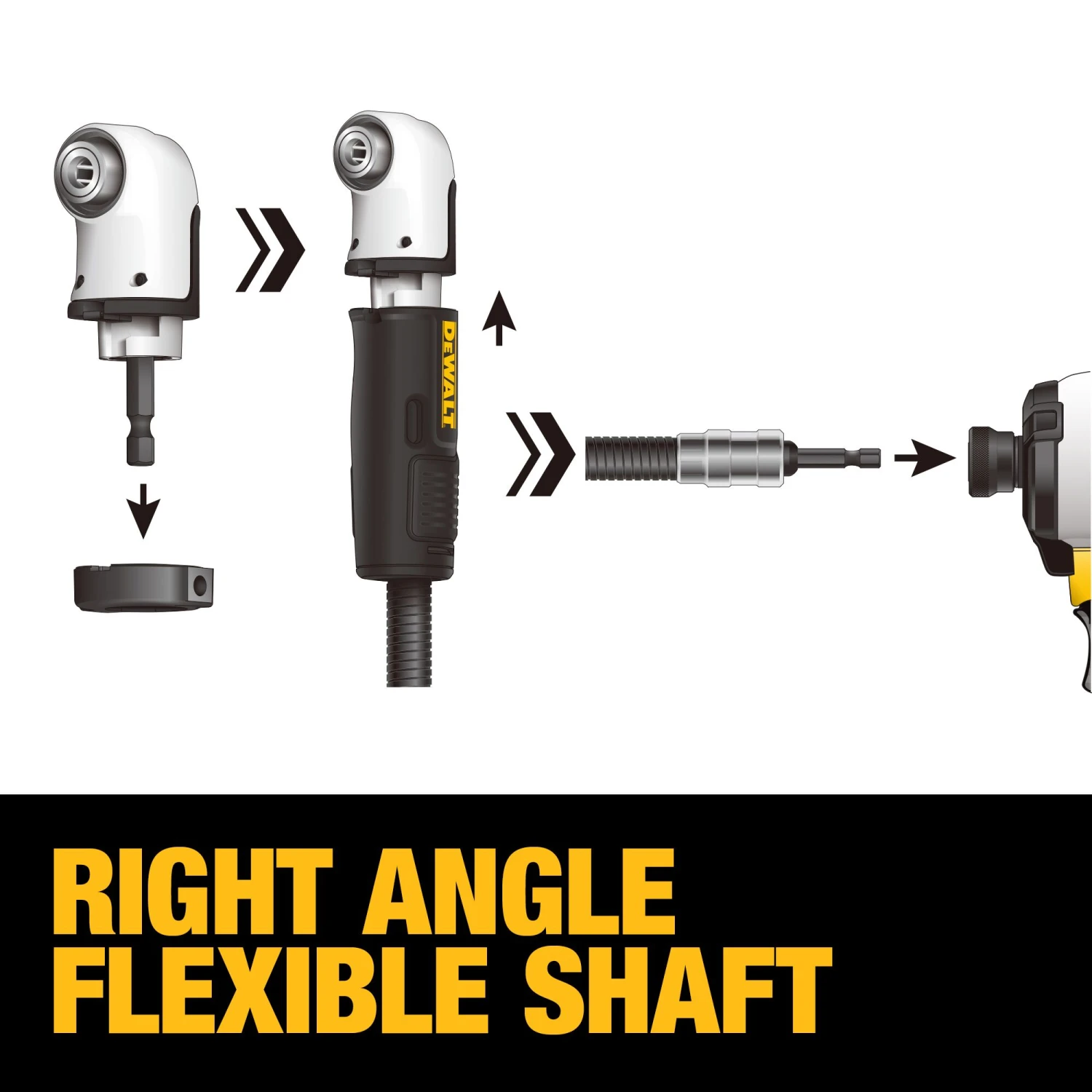 DEWALT ELITE SERIES 3 -Pack Right Angle Drill Attachment 4 DEWALT ELITE SERIES 3 -Pack Right Angle Drill Attachment - Image 4